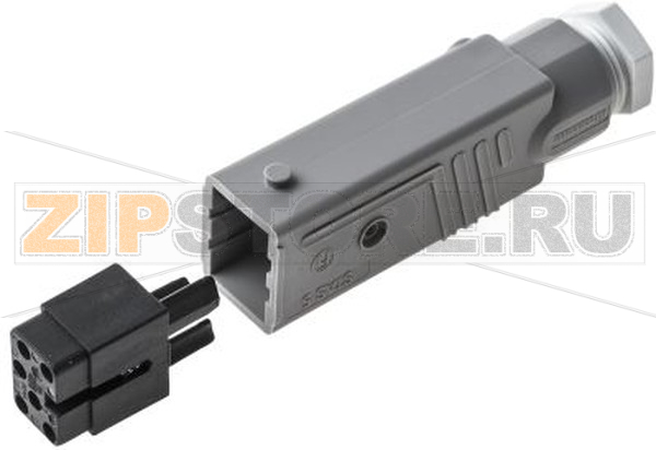 Разъем питания прямоугольный 10 A, 250 В/DC, 400 В/AC, IP54, белый Hirschmann 931692106 