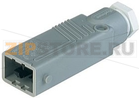 Разъем питания прямоугольный 10 A, 250 В/DC, 400 В/AC, IP54, белый Hirschmann 931692106 