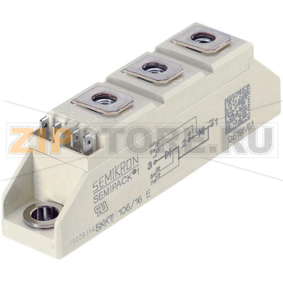 Модуль диодно-тиристорный, SEMIPACK 1 Semikron SKKT106/16E 