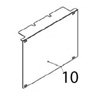 Coperchio AISI430, 10/10, per quadro elettrico electronic Vortmax DDM 660