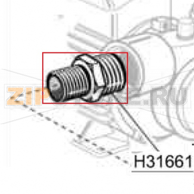 Connect.1&quot;-3/4&quot; Mm Comenda GFS 90 Connect.1"-3/4" Mm Comenda GFS 90Запчасть на деталировке под номером: H31661Название запчасти на английском языке: Connect.1"-3/4" Mm Comenda GFS 90