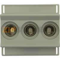 Держатель предохранителей, 16 A, AC 400 В, D01, 3P, IEC 1,5 Eaton FUSE-BASE D01 3POL DIN HUT
