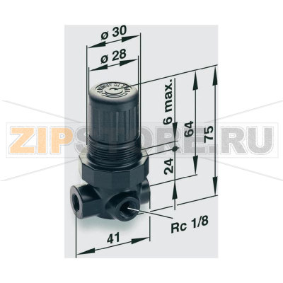 Регулятор давления, G1/4, 0-20 бар Norgren R07-200-RNKG 