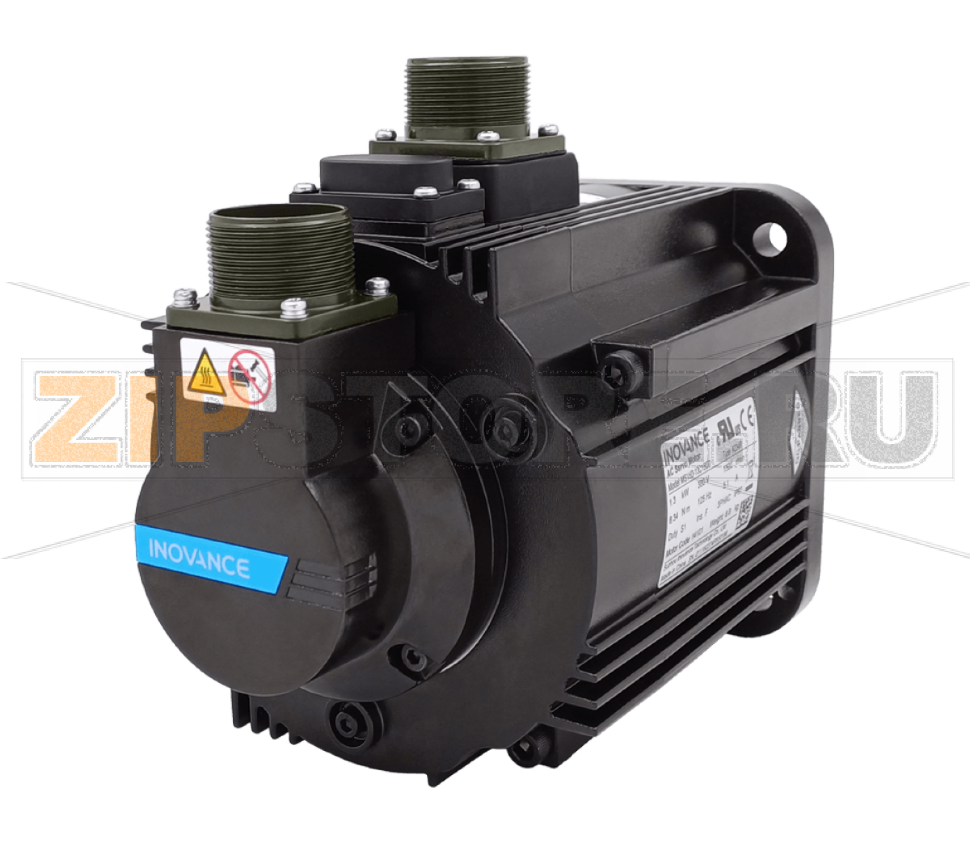 Серводвигатель с тормозом 380 В, 1500 об/мин, 8.34 Н·м, 1.3 кВт, фланец: 130 мм, IP67 Inovance MS1H3-13C15CD-A334R-INT 