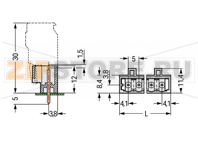 MCS MIDI Вилка THT; 1.2 x 1.2 mm solder pin; прямые; 100% защита от неправильного подсоединения; Шаг контактов 5 мм; 10-пол.; светло-серые Wago 721-170/001-000 Исполнение с выводами под запрессовку обеспечивает крепление к печатной плате без пайки100% защита от неправильного подсоединенияВозможны варианты кодировки...
