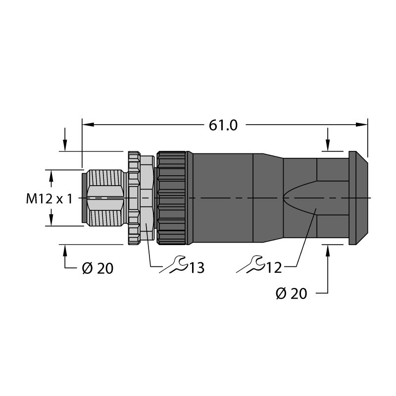 Разъем разборный Turck FW-ERSPM0516-SA-S-0408 