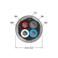 Кабель в катушке Turck CABLE4X0.34-SH-PVC-GY-100M/TEG