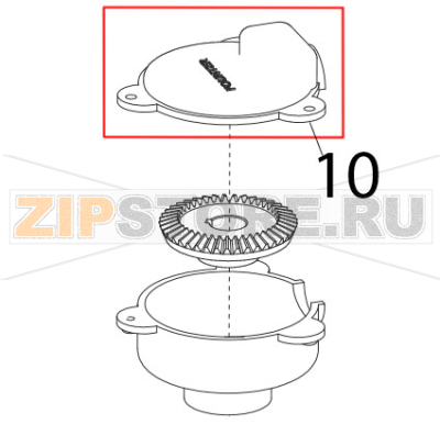 Upper cover of gear Sirman Plutone 7 CE Upper cover of gear Sirman Plutone 7 CEЗапчасть на деталировке под номером: 10Название запчасти на английском языке: Upper cover of gear Sirman Plutone 7 CE