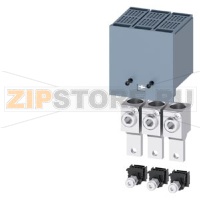 КЛЕММА ДЛЯ КРУГЛОГО ПРОВОДА 2 КАБЕЛЯ С КЛЕММОЙ ДЛЯ ВСПОМОГАТЕЛЬНОГО ПРОВОДА 3 ШТ. ПРИНАДЛЕЖНОСТЬ ДЛЯ 3VA1 100/160 Siemens 3VA9113-0JC12