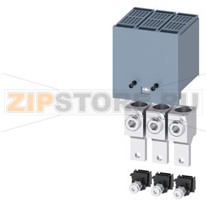 КЛЕММА ДЛЯ КРУГЛОГО ПРОВОДА 2 КАБЕЛЯ С КЛЕММОЙ ДЛЯ ВСПОМОГАТЕЛЬНОГО ПРОВОДА 3 ШТ. ПРИНАДЛЕЖНОСТЬ ДЛЯ 3VA1 100/160 Siemens 3VA9113-0JC12 