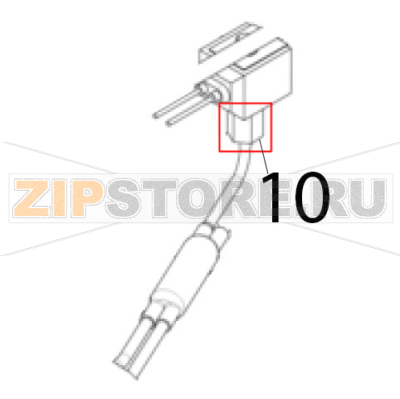 Hot gas valve body Scotsman B 7040 Hot gas valve body Scotsman B 7040Запчасть на деталировке под номером: 10