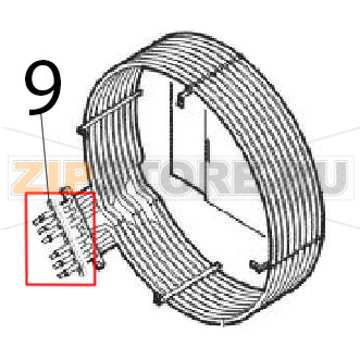Gasket 240 V Angelo Po FM611E1 Gasket 240 V Angelo Po FM611E1Запчасть на деталировке под номером: 9