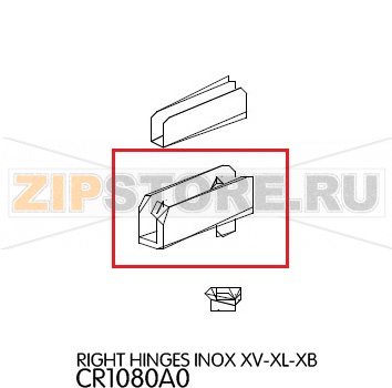 Right hinges inox Unox XL 405 Right hinges inox Unox XL 405Запчасть на деталировке под номером: 19Название запчасти на английском языке: Right hinges inox Unox XL 405