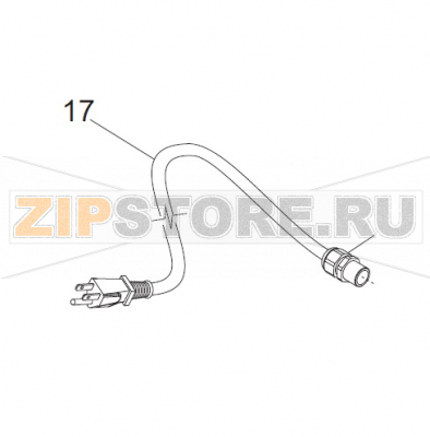 Cavo Ul 3x18 Awg C/Presa Cee Sirman Sirio 2 UL Cavo Ul 3x18 Awg C/Presa Cee Sirman Sirio 2 ULЗапчасть на деталировке под номером: 17Название запчасти на итальянском языке: Cavo Ul 3x18 Awg C/Presa Cee Sirman Sirio 2 UL