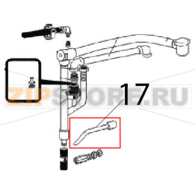 Pipe AISI304 Ø: 12-159x77 Angelo Po FC241G Pipe AISI304 Ø: 12-159x77 Angelo Po FC241GЗапчасть на деталировке под номером: 17