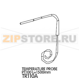 Temperature probe PT100 L=1500mm Unox XL 505 Temperature probe PT100 L=1500mm Unox XL 505Запчасть на деталировке под номером: 27Название запчасти на английском языке: Temperature probe PT100 L=1500mm Unox XL 505