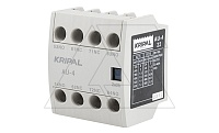 Блок вспомогательных контактов, 2NO+2NC, фронтальный монтаж Kripal AU-4-22