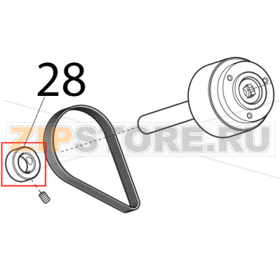 Anello porta micro Sirman Canova 300 Anello porta micro Sirman Canova 300Запчасть на деталировке под номером: 28
