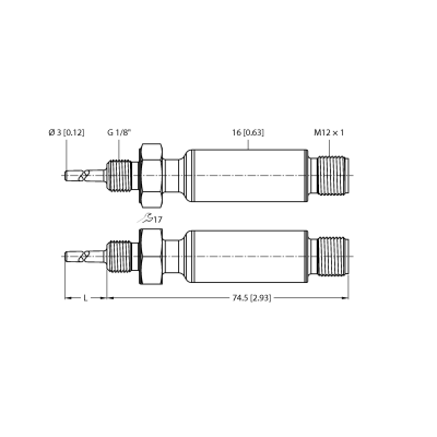 Датчик температуры Turck TTMS-103A-G1/8-LIUPN-H1140-L013-40/85°C 