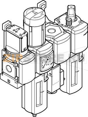 Фильтр-регулятор Festo MSB4-1/4:C3J1F3M1-WP 