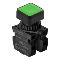 Выключатель кнопочный, Ø отверстия: 22/25 мм Autonics S2PRS-P1G2A