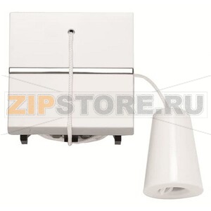 Механизм кнопки со шнурком, двухмодульный, альпийский белый ABB 2CLA224800N1101 