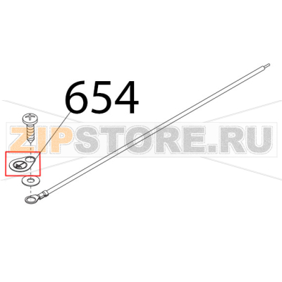 Targhetta massa terra Sirman Mirra 300 Y09 Targhetta massa terra Sirman Mirra 300 Y09Запчасть на деталировке под номером: 654