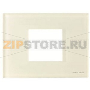 Рамка на 2 модуля, стекло белое ABB 2CLA247200N3001 