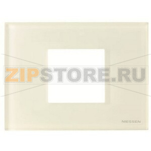 Рамка на 2 модуля, стекло белое ABB 2CLA247200N3001 