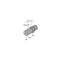 Фитинг компрессионный Turck CF-M-6-N1/4-A4