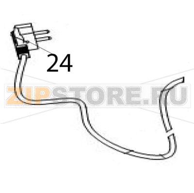Plug wire Hurakan HKN-HM300M Plug wire Hurakan HKN-HM300MЗапчасть на деталировке под номером: 24