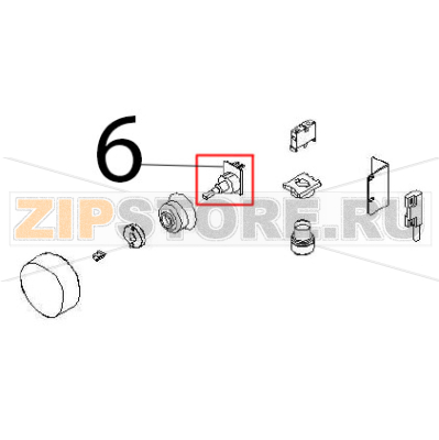 Encoder assembly Angelo Po FX61E2 Encoder assembly Angelo Po FX61E2Запчасть на деталировке под номером: 6