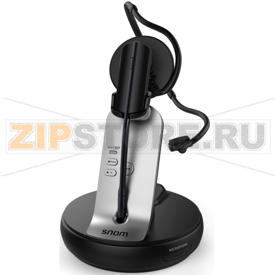 SNOM A170 Беспроводная микро DECT Гарнитура. Технология DECT, Большой радиус действия, Подсоединение к телефону (IP, аналог) илиPC (USB), Встроенный EHS, Горячая замена запасных аккумуляторных батарей на базе, Три стиля ношения 