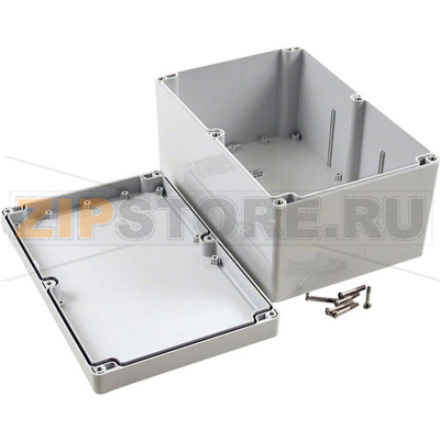Корпус 240x160x120 мм, материал: поликарбонат, серый, 1 шт Hammond 1555VB2GY 
