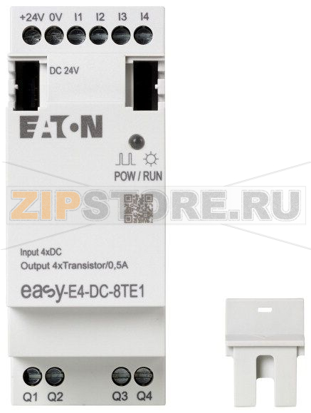 Модуль расширения для easyE4, 24 В пост. тока Eaton EASY-E4-DC-8TE1 
