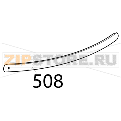 Oven handle Tecnoinox PF105GG7 Oven handle Tecnoinox PF105GG7Запчасть на деталировке под номером: 508
