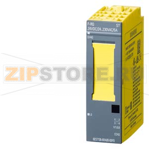 SIPLUS ET 200SP, F-модуль отказобезопасных релейных выходов F-RQ 1X24VDC/24.. 230VAC/5A ST, рабочая температура -25 ... +60&amp;#176;C, пуск при -25&amp;#176;C, со стойким покрытием, на основе 6ES7136-6RA00-0BF0 . модуль отказобезопасных релейных выходов F-RQ 1X 