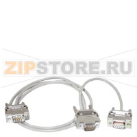 переходной кабель GPS/DCF77 для двух 7KE6000-8A. от клеммы к 9-конт. штекер D-sub (гнездо) 2-жильн.,экранир., длина 0,3 м Siemens 7XV5104-2AA00