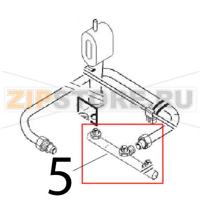 Gas manifold assembly Angelo Po 0A1FR1G Gas manifold assembly Angelo Po 0A1FR1GЗапчасть на деталировке под номером: 5