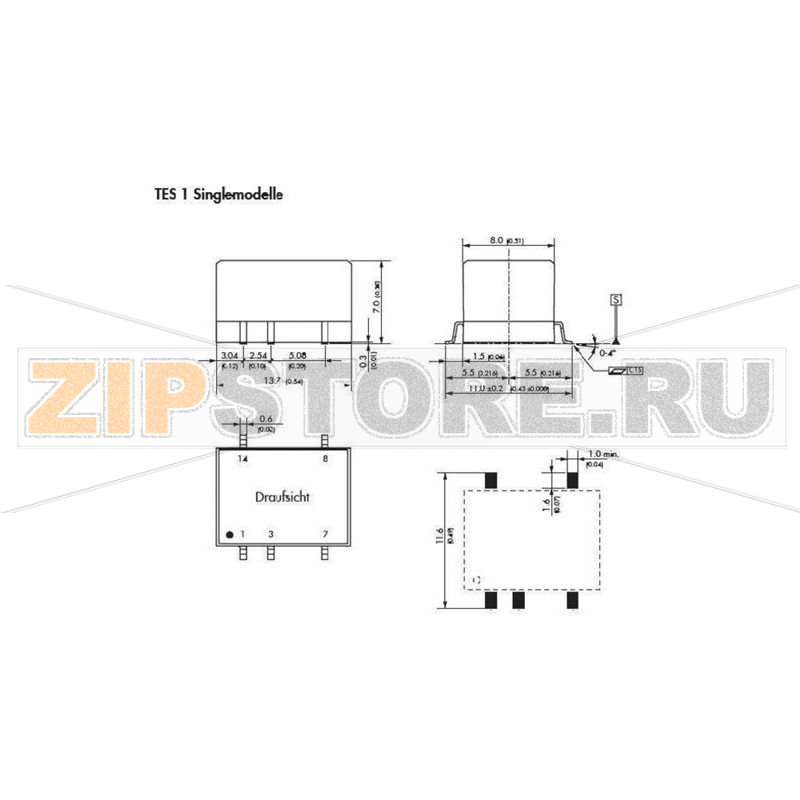 Преобразователь DC/DC Traco Power TES 1-0511 