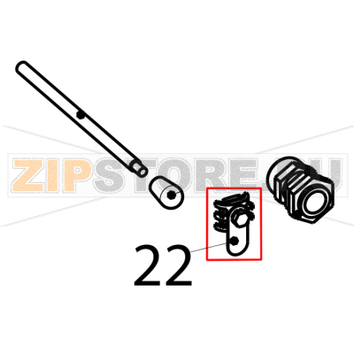 Equipotential connecting block Tecnoinox FR4FE7 Equipotential connecting block Tecnoinox FR4FE7Запчасть на деталировке под номером: 22