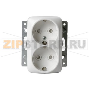 Розетка с заземлением 16 А, 250 В, белая ABB 2TKA000939G1 
