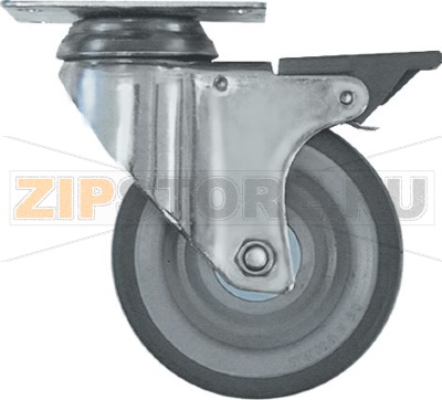 SWIVEL WHEEL WITH PLATE AND BRAKE 
