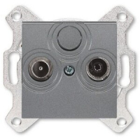 Розетка оконечная TV-R, сталь ABB 2CHH083503A6069