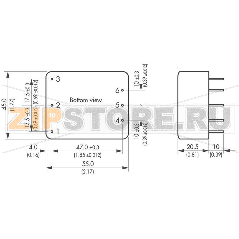Блок питания AC/DC, 12 V, 0.416 A, 5 W Traco Power TML 05112 