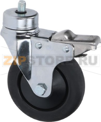 CASTOR SWIVEL WITH PIN AND BRAKE 