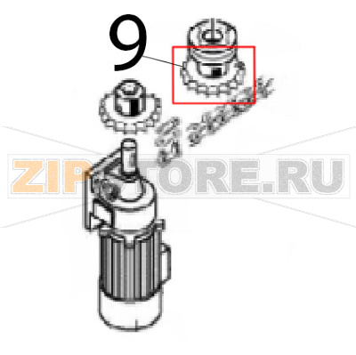 Gear Angelo Po C165D Gear Angelo Po C165DЗапчасть на деталировке под номером: 9