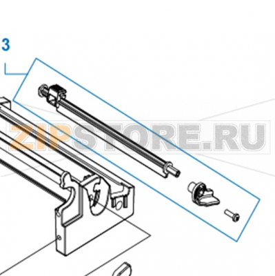 Media sensor lock kit TSC TTP-2410MT Media sensor lock kit TSC TTP-2410MTЗапчасть на сборочном чертеже под номером: 3Название запчасти на английском языке: Media sensor lock kit TSC TTP-2410MT
