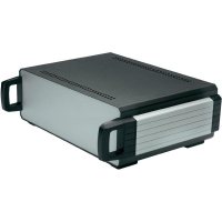 Корпус настольный 350x260x120 мм, алюминиевый, антрацитовый, 1 шт Axxatronic CDIC00006-CON