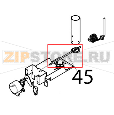 Albero chiusura a farfalla per camino motorizzato Tecnoeka KF 1010 EV UD Albero chiusura a farfalla per camino motorizzato Tecnoeka KF 1010 EV UDЗапчасть на деталировке под номером: 45